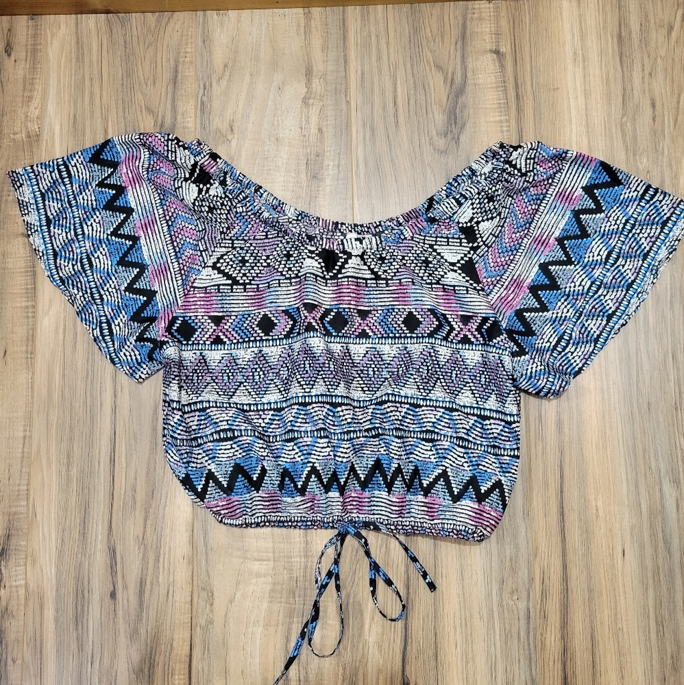 True Destiny Abstract Print Top